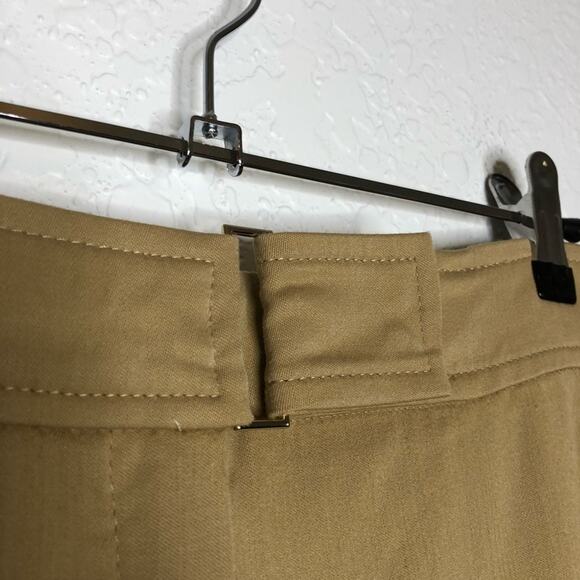 Escada golden tan wool blend trouser pants - Picture 7 of 15
